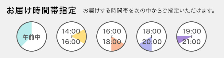 お届け時間帯指定